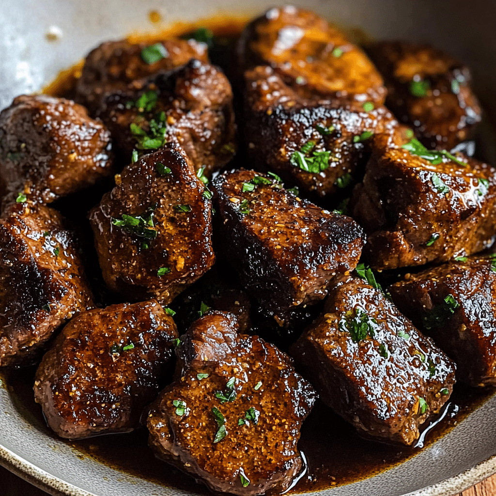 Cajun Garlic Butter Steak Bites
