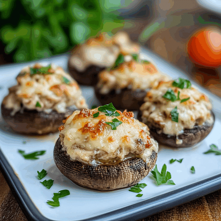Chicken Stuffed Mushrooms