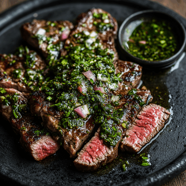 Chimichurri Steak with Fresh Herbs