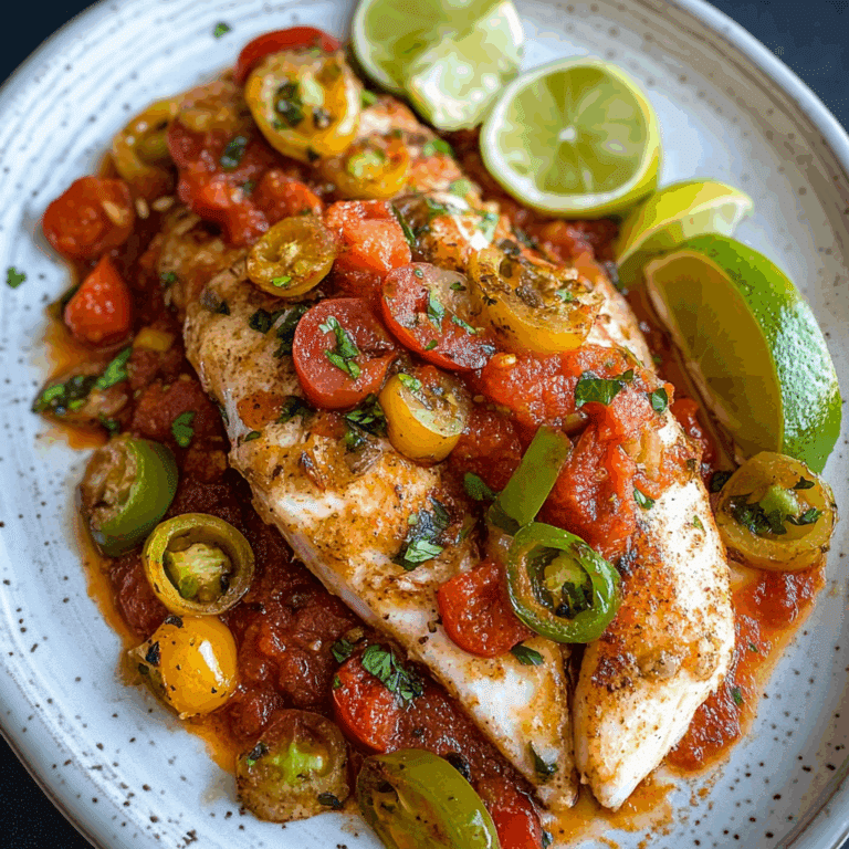 Flavorful Red Snapper Veracruz Style
