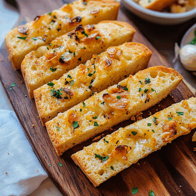 Garlic Bread with Roasted Garlic