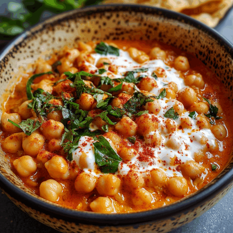 Harissa Chickpeas with Coconut Milk