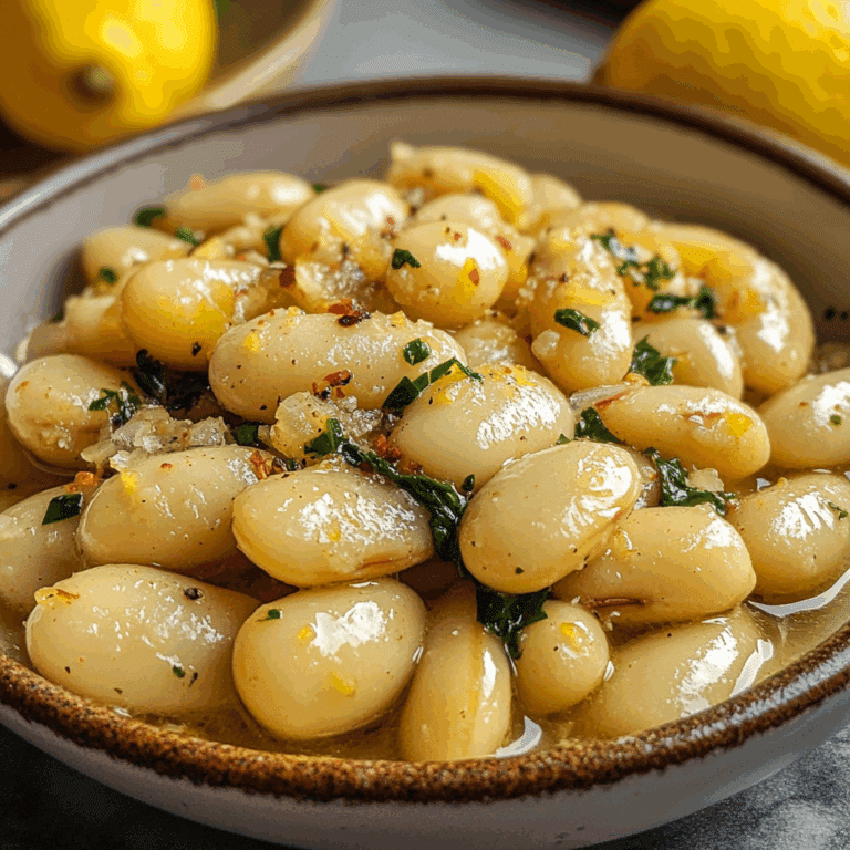 Lemon Garlic Butter Beans