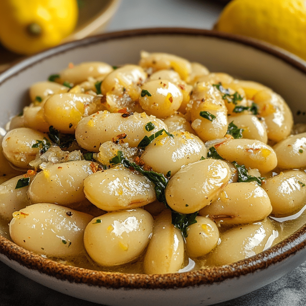 Lemon Garlic Butter Beans