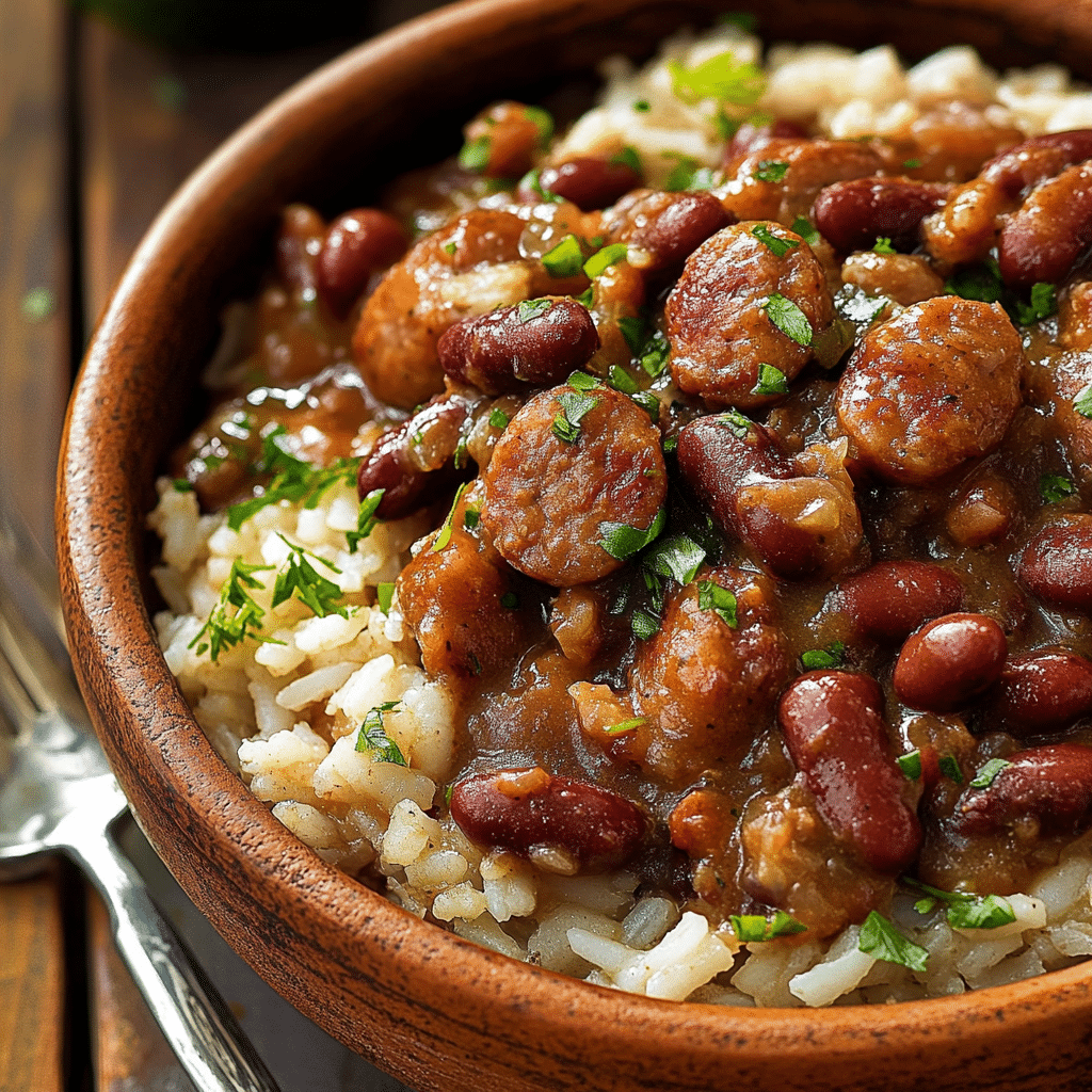 Red Beans and Rice with Andouille Sausage