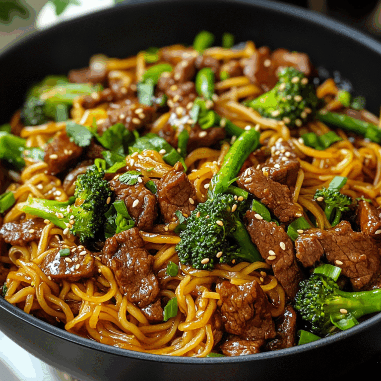 Sticky Beef & Noodles