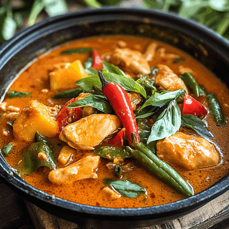 Thai Red Curry with Chicken and Vegetables