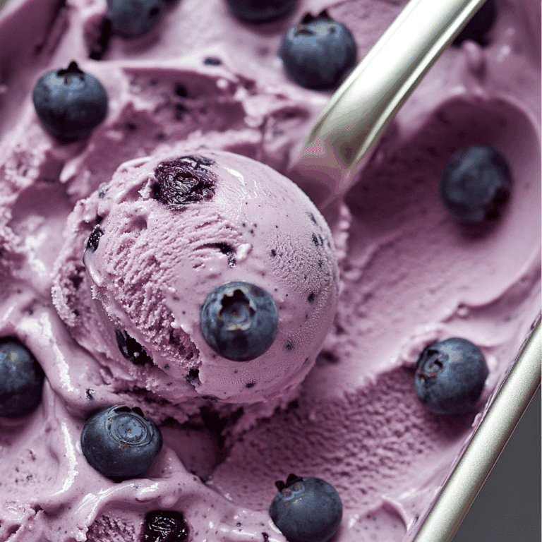 Vegan Blueberry Cheesecake Ice Cream