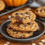 Brown Butter Pumpkin Oatmeal Chocolate Chip Cookies