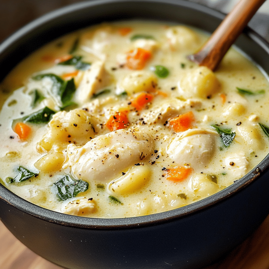 CHICKEN AND GNOCCHI SOUP
