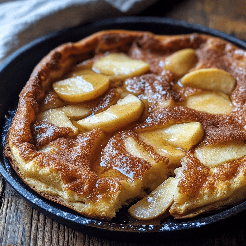 Cinnamon Apple Puffed Pancake