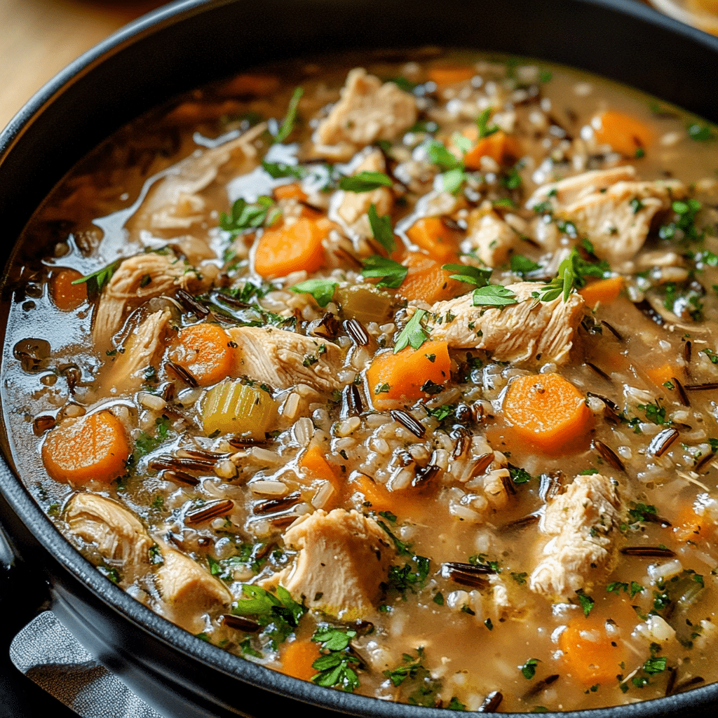Fall Chicken and Wild Rice Soup
