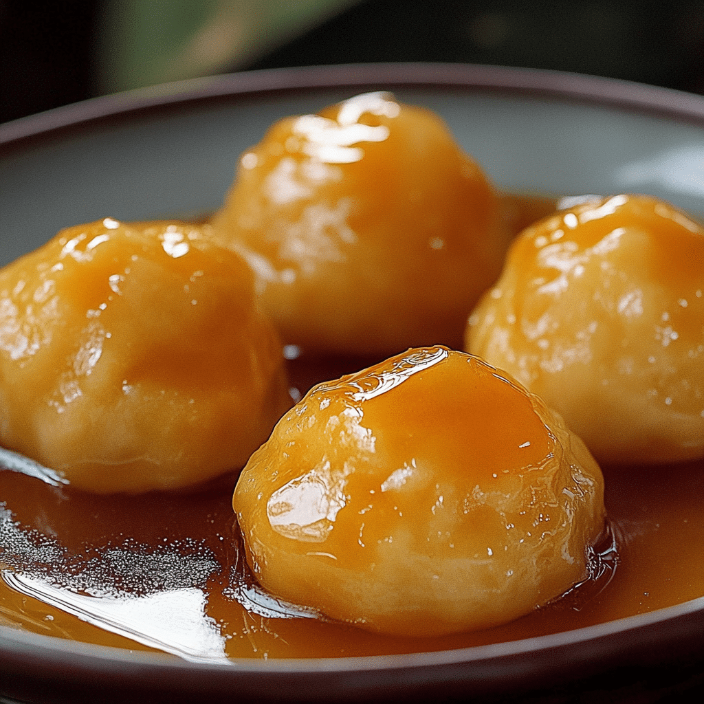 Golden syrup dumplings