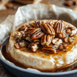 Maple Pecan Baked brie