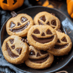 Milk Chocolate Stuffed Jack-O’-Lantern Cookies