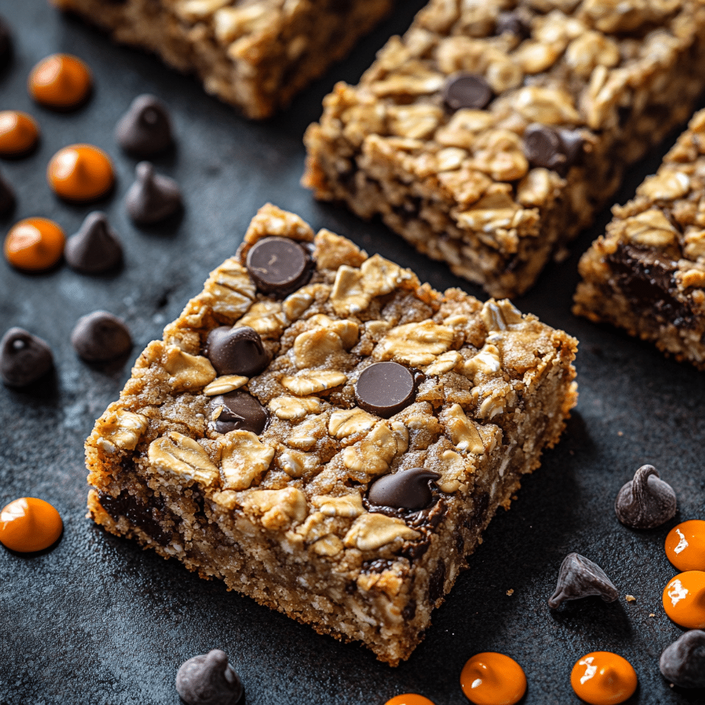 Monster Oatmeal Chocolate Chip Cookie Bars