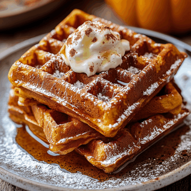 Pumpkin Spice Waffles