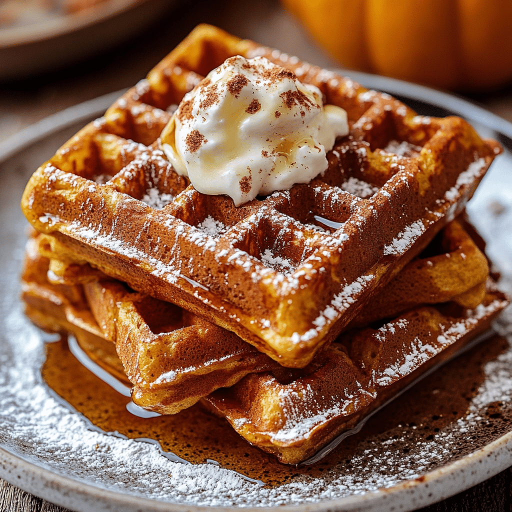 Pumpkin Spice Waffles