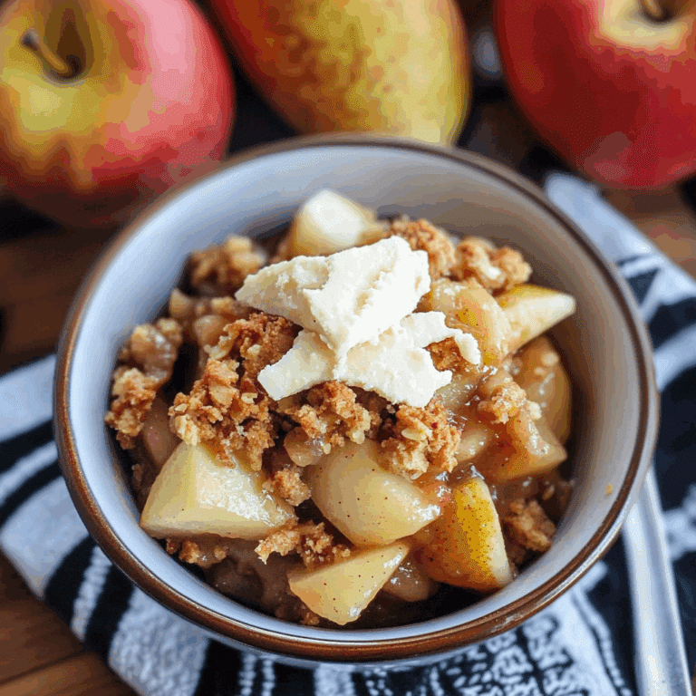 Slow Cooker Apple Pear Crisp