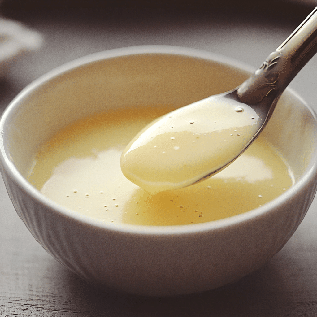 Traditional vanilla custard