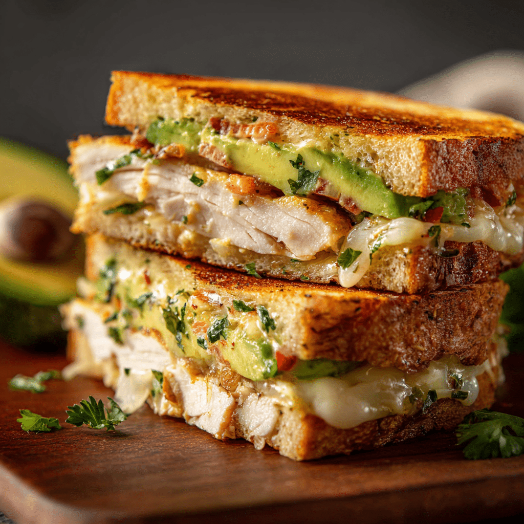 Chicken Avocado Melt Sandwich