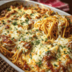 Creamy Southern Spaghetti Bake