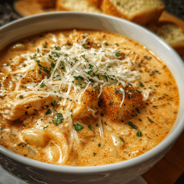 Crock Pot Creamy Chicken Parmesan Soup