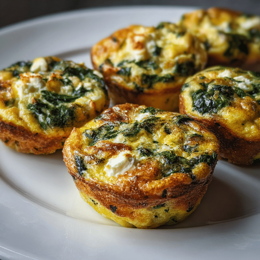 Egg Muffins with Spinach & Feta