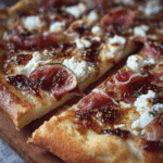 Fig Jam Pizza with Goat Cheese & Prosciutto