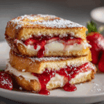 Fried Strawberry Cheesecake Sandwiches