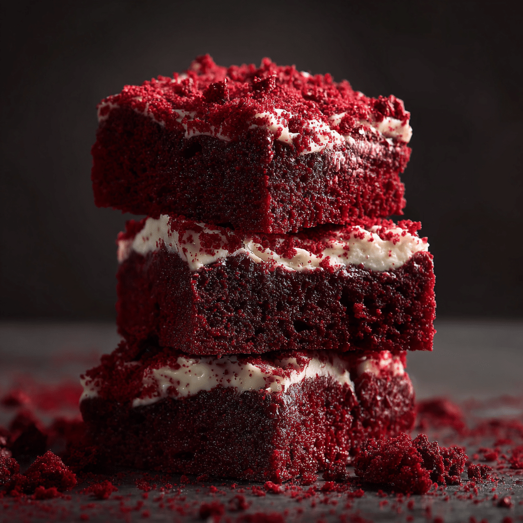 Fudgy Red Velvet Brownies