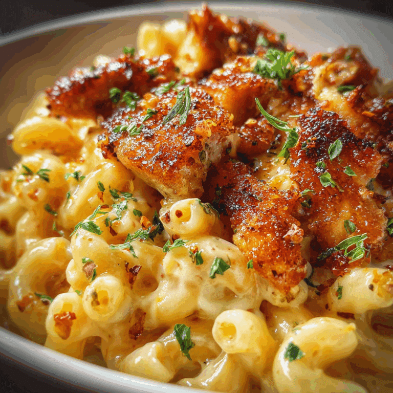 Honey Pepper Chicken Mac and Cheese