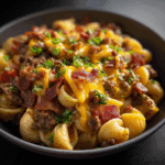 Loaded Beef Bacon Cheeseburger Pasta