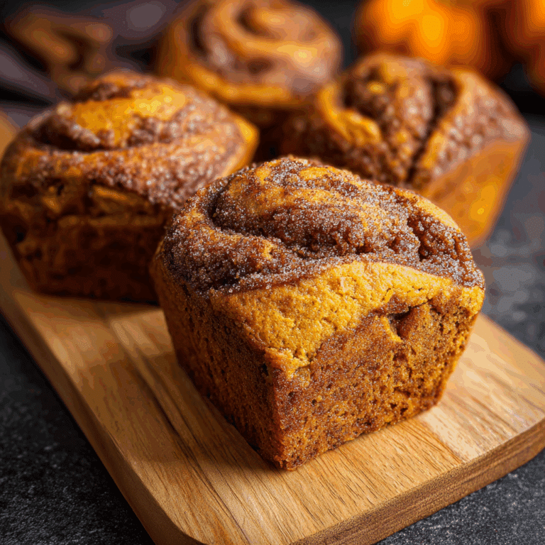 Mini Pumpkin Bread with Cinnamon Swirl