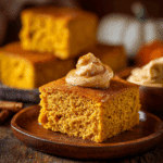 Pumpkin Cornbread with Cinnamon Honey Butter