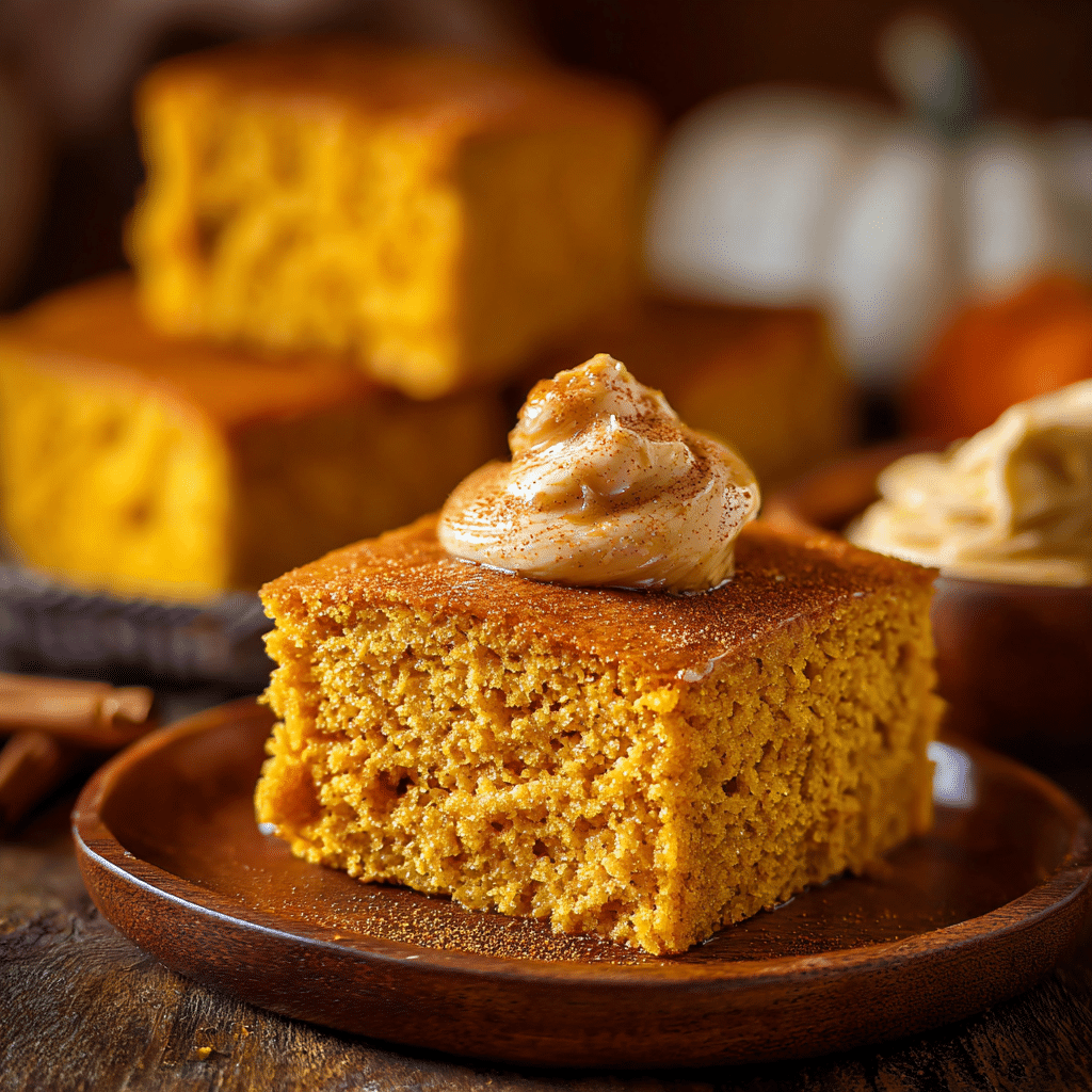 Pumpkin Cornbread with Cinnamon Honey Butter
