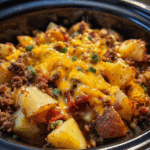 Slow Cooker Cowboy Potato Casserole