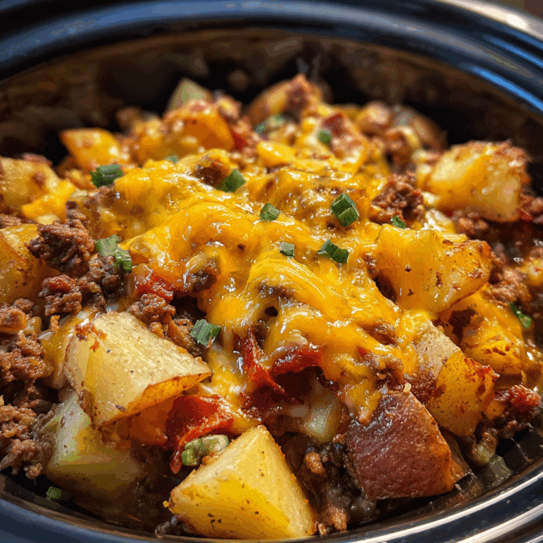 Slow Cooker Cowboy Potato Casserole