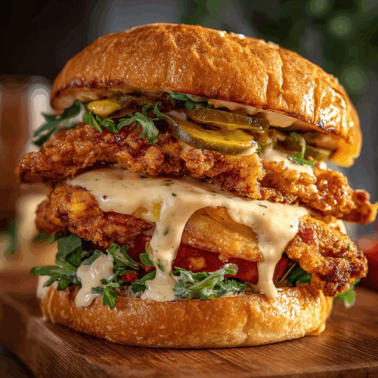 Spicy Chicken Sandwich with Creamy Sauce