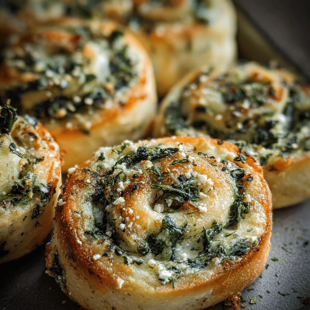Spinach Dip Pinwheels