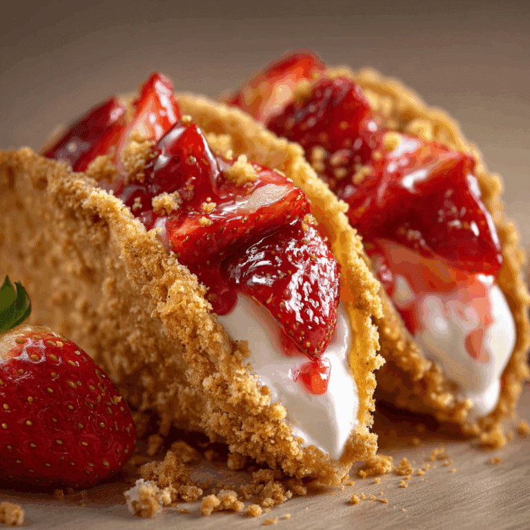 Strawberry Crunch Cheesecake Tacos