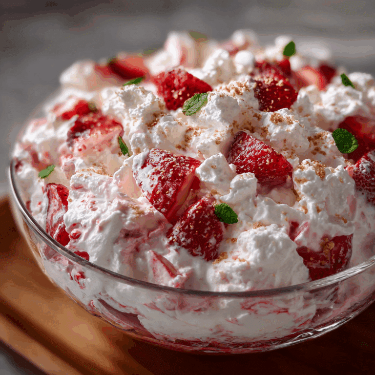 Strawberry Shortcake Fluff Salad