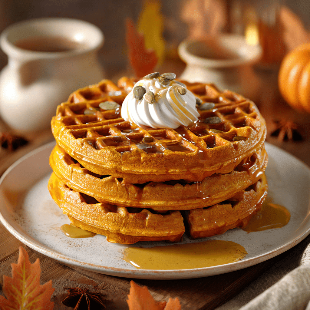 Sweet Pumpkin Waffles